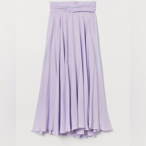 H&M Circle Skirt Light Purple Maxi Ankle Length Skirt size 4